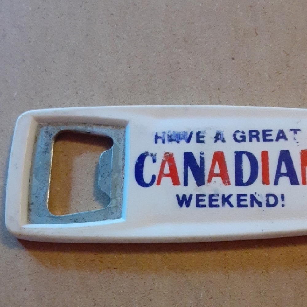 White Molson Canadian Bottle Opener BEER - Picture 2 of 6